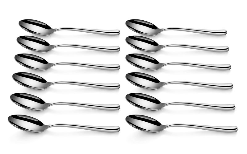 Artaste Rain II Forged 18/10 Stainless Steel (Silver (Set of 12), Dinner Spoon (8-Inch)) - Image 3